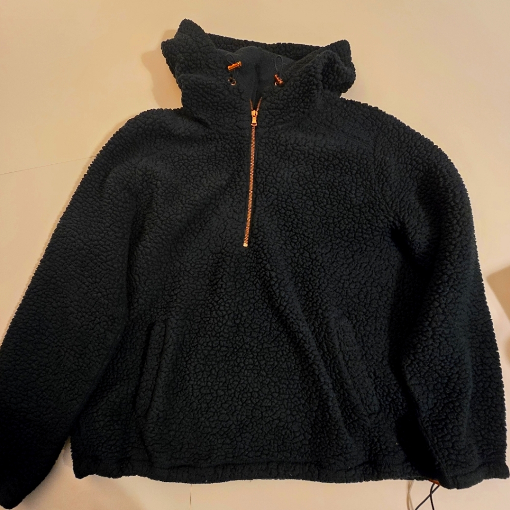 Old Navy Sherpa Fleece Half-Zip Hoodie